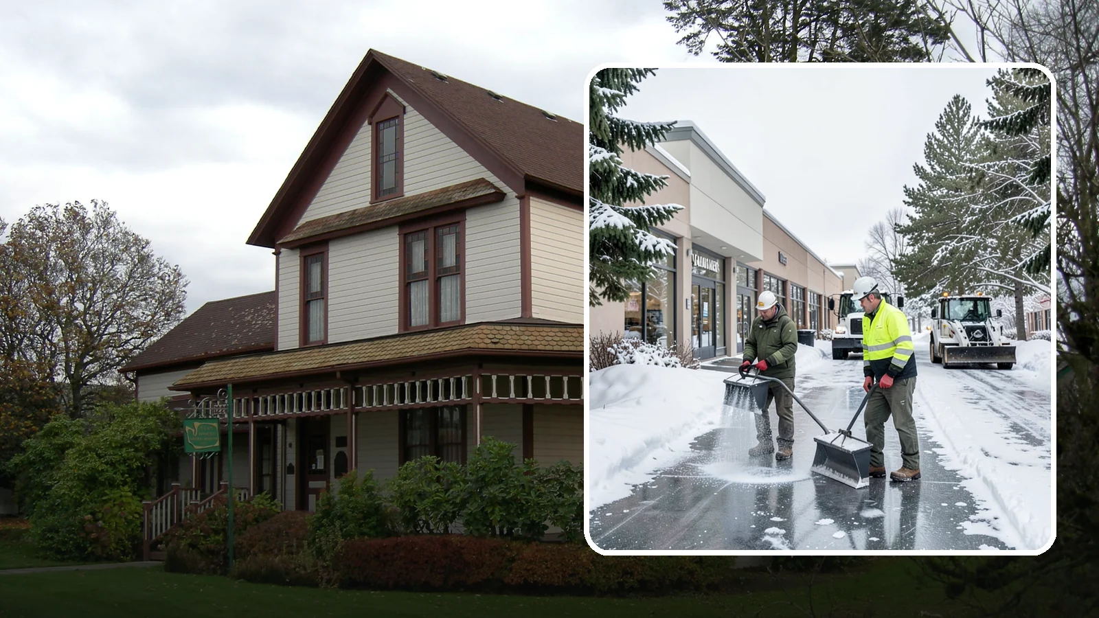 Shopping Center Deicing in Sumner, Pierce County, WA - Deicing for shopping centers that keeps multi-tenant walkways, storefront aprons, and common areas safe across an entire retail...
