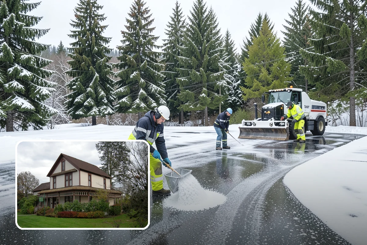 Shopping Center Deicing in Sumner, Pierce County, WA - Keeps every tenant's storefront safe and shoppable
