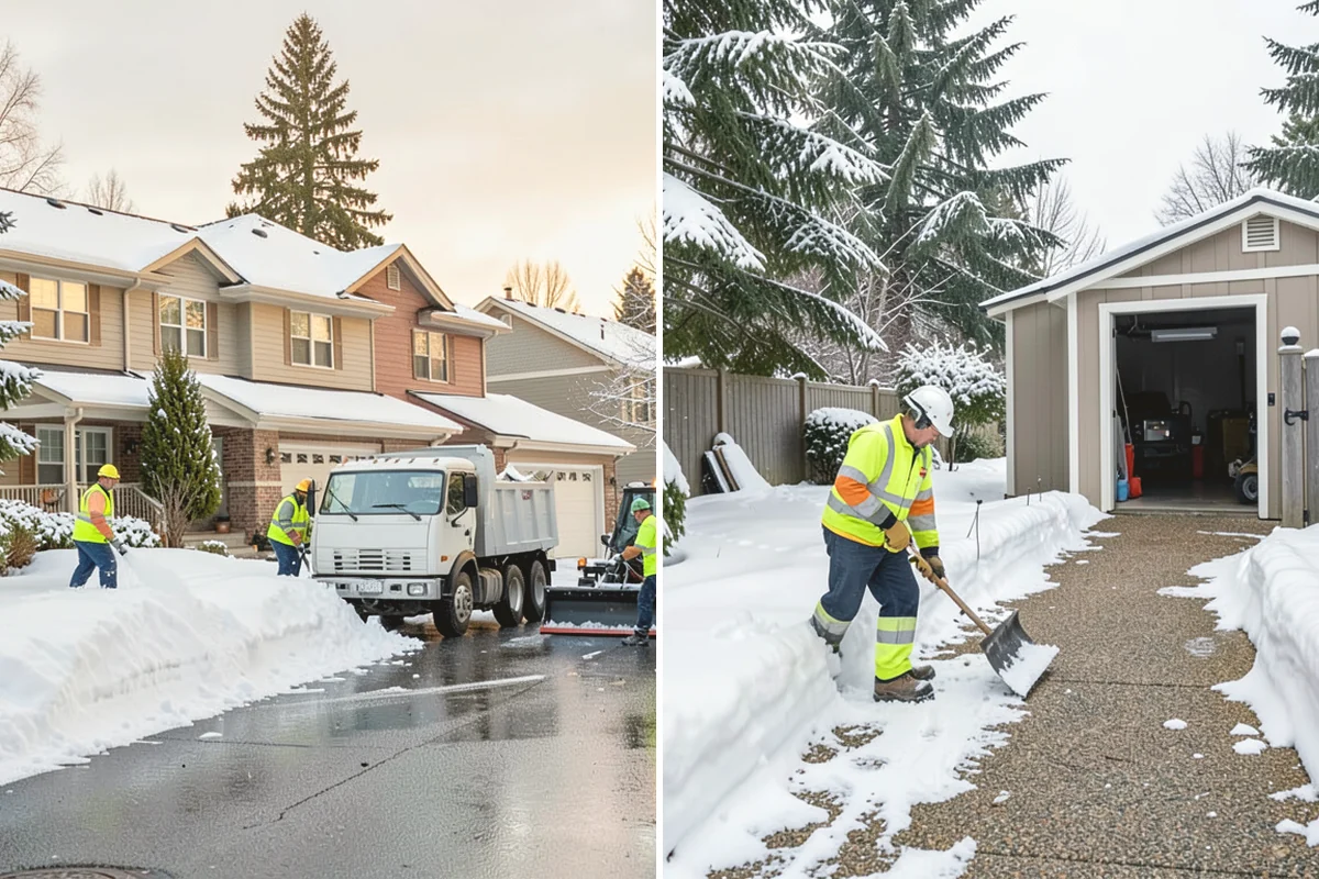 Shopping Center Deicing in Tukwila, King County, WA - Map tenant walkways, crosswalks, and shared entrances center-wide