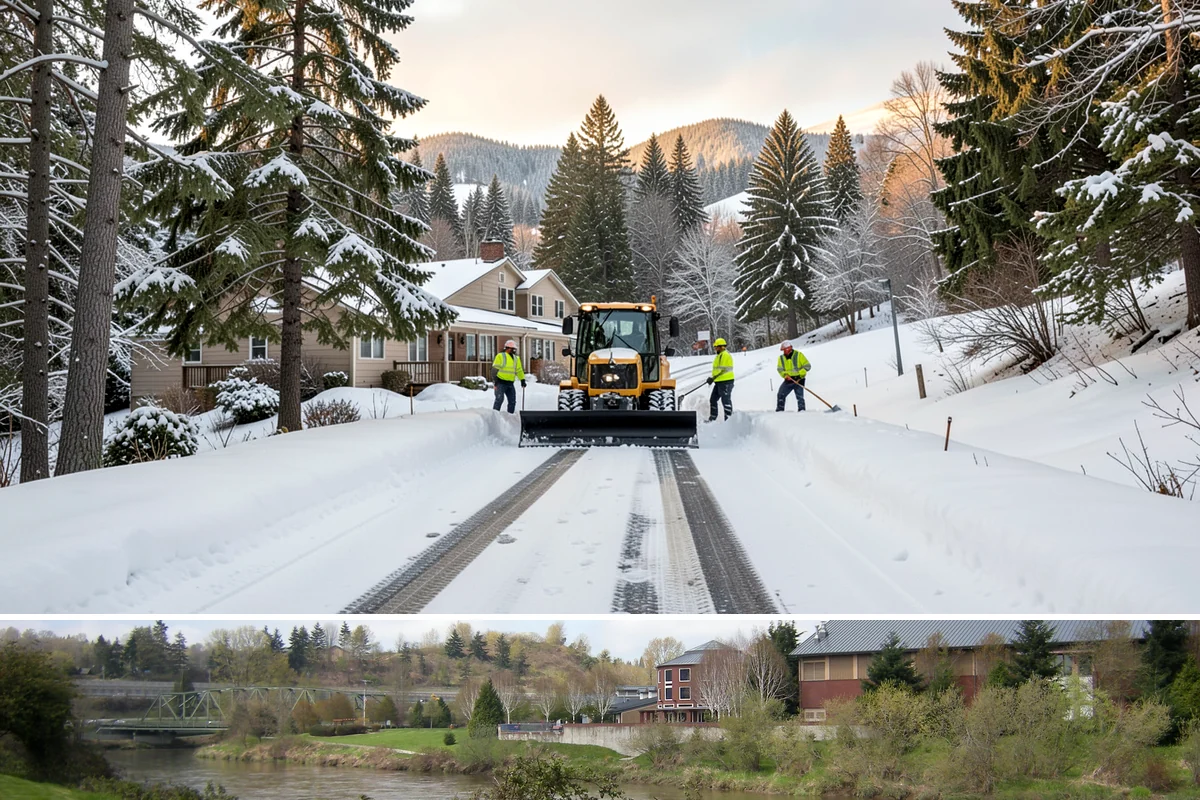 Shopping Center Deicing in Tukwila, King County, WA - Service runs through the winter retail season, intensifying on freezing-rain days that overlap with weekend and holiday shopping...