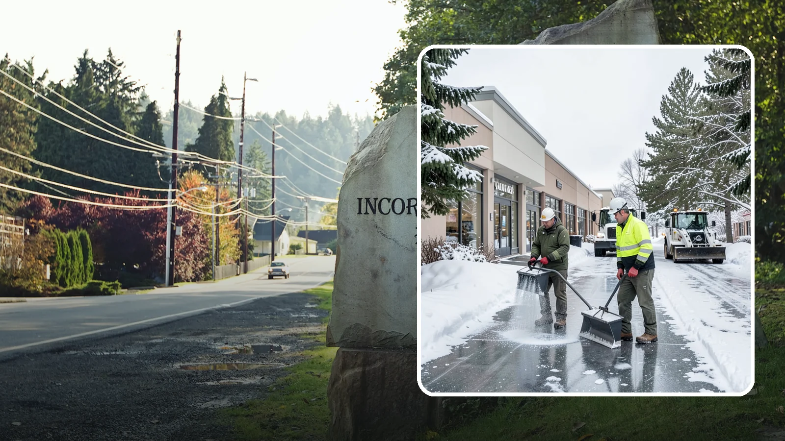 Shopping Center Deicing in Wilkeson, Pierce County, WA - Deicing for shopping centers that keeps multi-tenant walkways, storefront aprons, and common areas safe across an entire retail...