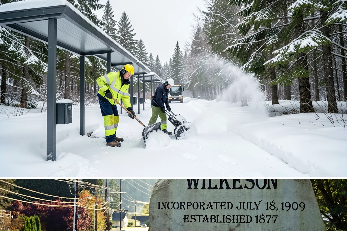 Shopping Center Deicing in Wilkeson, Pierce County, WA - Service runs through the winter retail season, intensifying on freezing-rain days that overlap with weekend and holiday shopping...