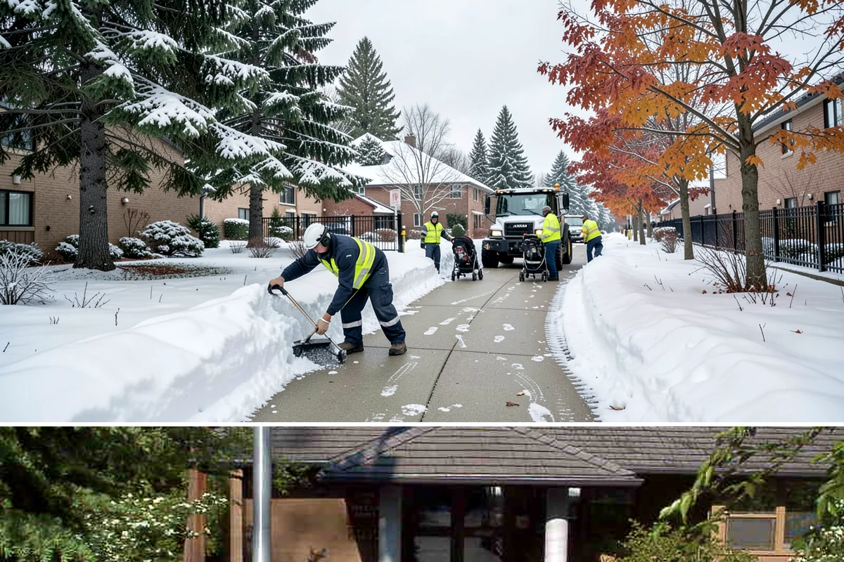Shopping Center Deicing in Yarrow Point, King County, WA - Service runs through the winter retail season, intensifying on freezing-rain days that overlap with weekend and holiday shopping...