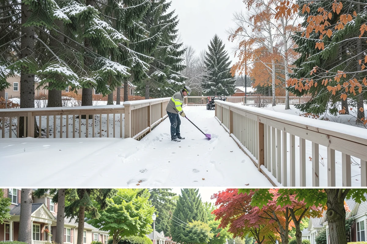 Shopping Center Parking Lot Snow Removal in Beaux Arts Village, King County, WA - Shopping center lots in Western Washington face the highest snow disruption from late November through February, covering the...