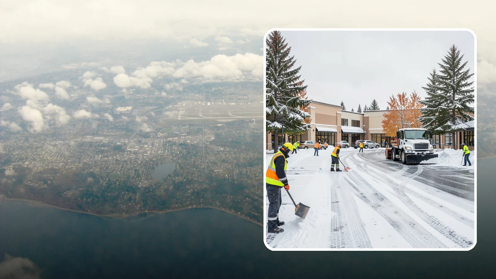 Shopping Center Parking Lot Snow Removal in Burien, King County, WA - We clear large multi-tenant shopping center lots so Western Washington shoppers reach every storefront through winter.