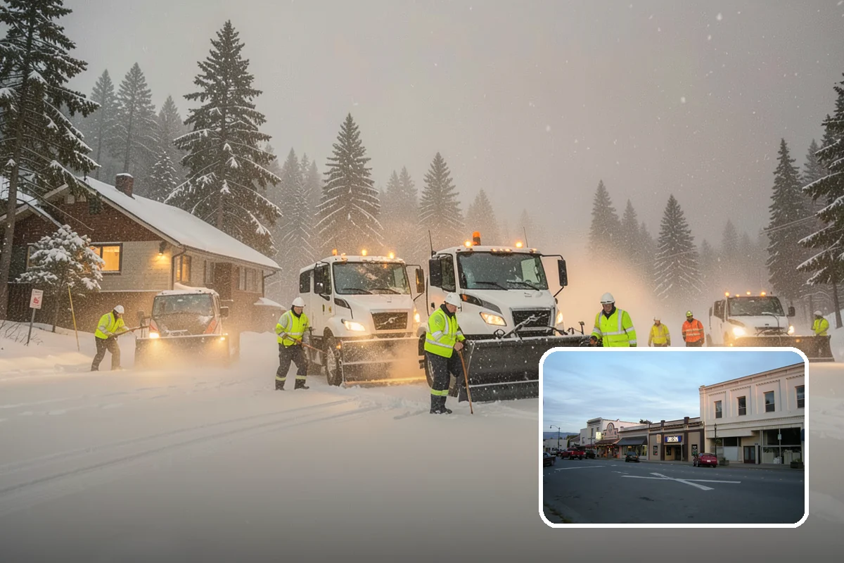 Shopping Center Parking Lot Snow Removal in Burlington, Skagit County, WA - Every tenant's storefront stays reachable across the shared lot