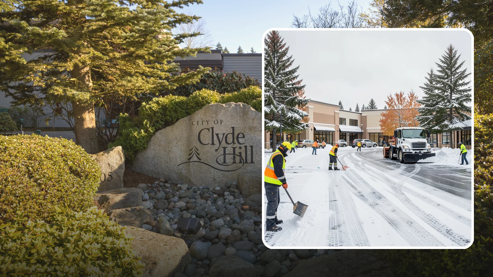 Shopping Center Parking Lot Snow Removal in Clyde Hill, King County, WA - We clear large multi-tenant shopping center lots so Western Washington shoppers reach every storefront through winter.