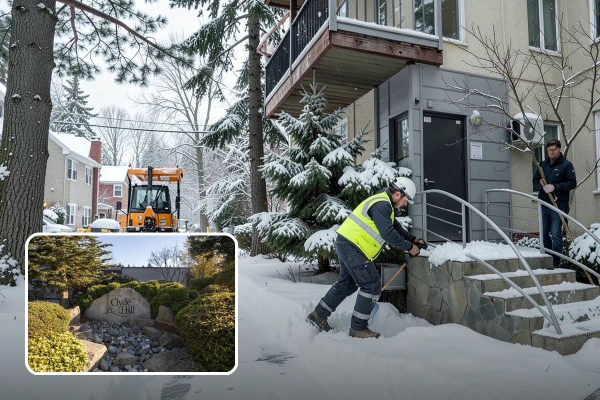Shopping Center Parking Lot Snow Removal in Clyde Hill, King County, WA - Every tenant's storefront stays reachable across the shared lot