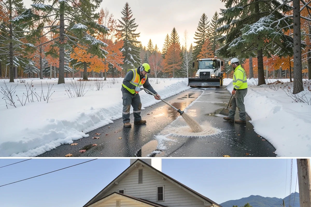 Shopping Center Parking Lot Snow Removal in Concrete, Skagit County, WA - Shopping center lots in Western Washington face the highest snow disruption from late November through February, covering the...