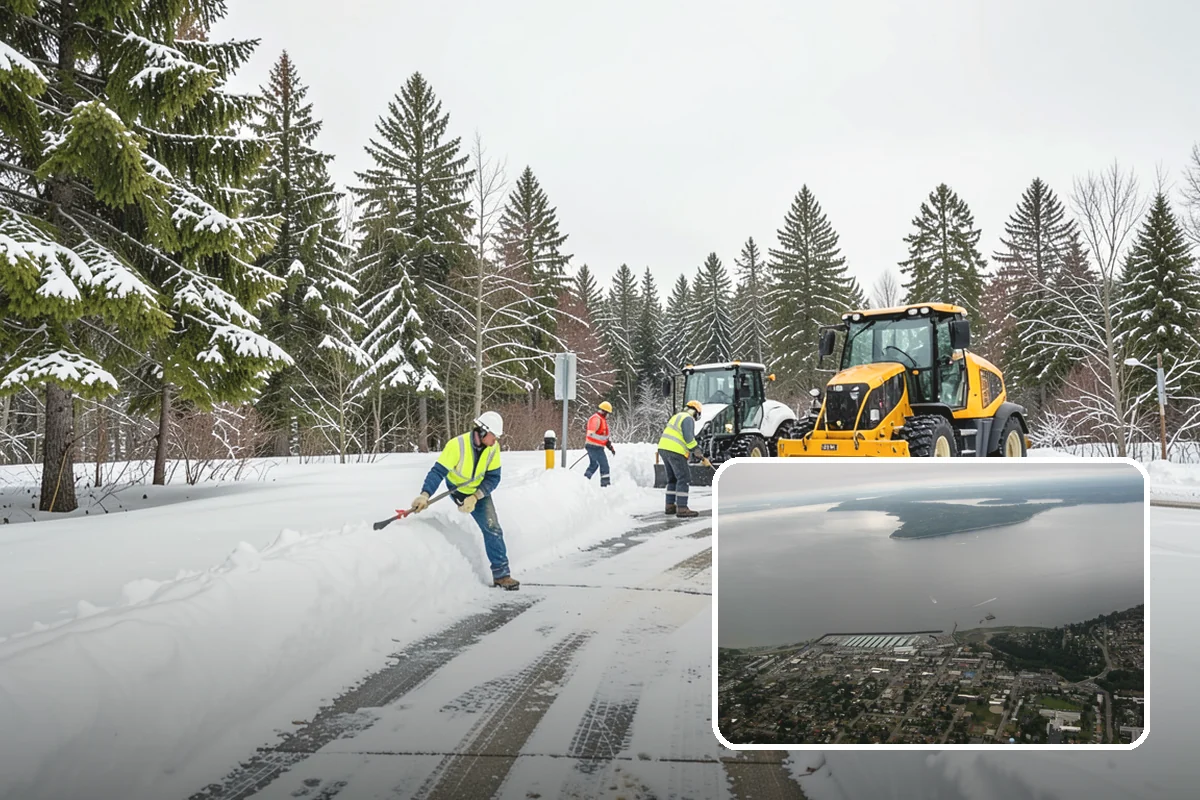 Shopping Center Parking Lot Snow Removal in Des Moines, King County, WA - Every tenant's storefront stays reachable across the shared lot
