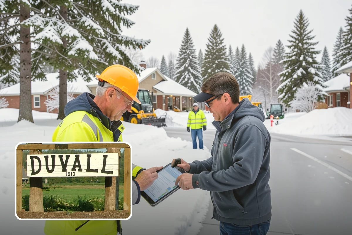 Shopping Center Parking Lot Snow Removal in Duvall, King County, WA - Every tenant's storefront stays reachable across the shared lot