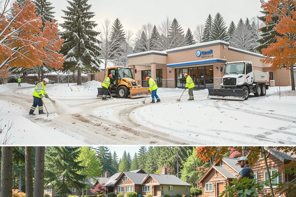 Shopping Center Parking Lot Snow Removal in Edgewood, Pierce County, WA - Shopping center lots in Western Washington face the highest snow disruption from late November through February, covering the...
