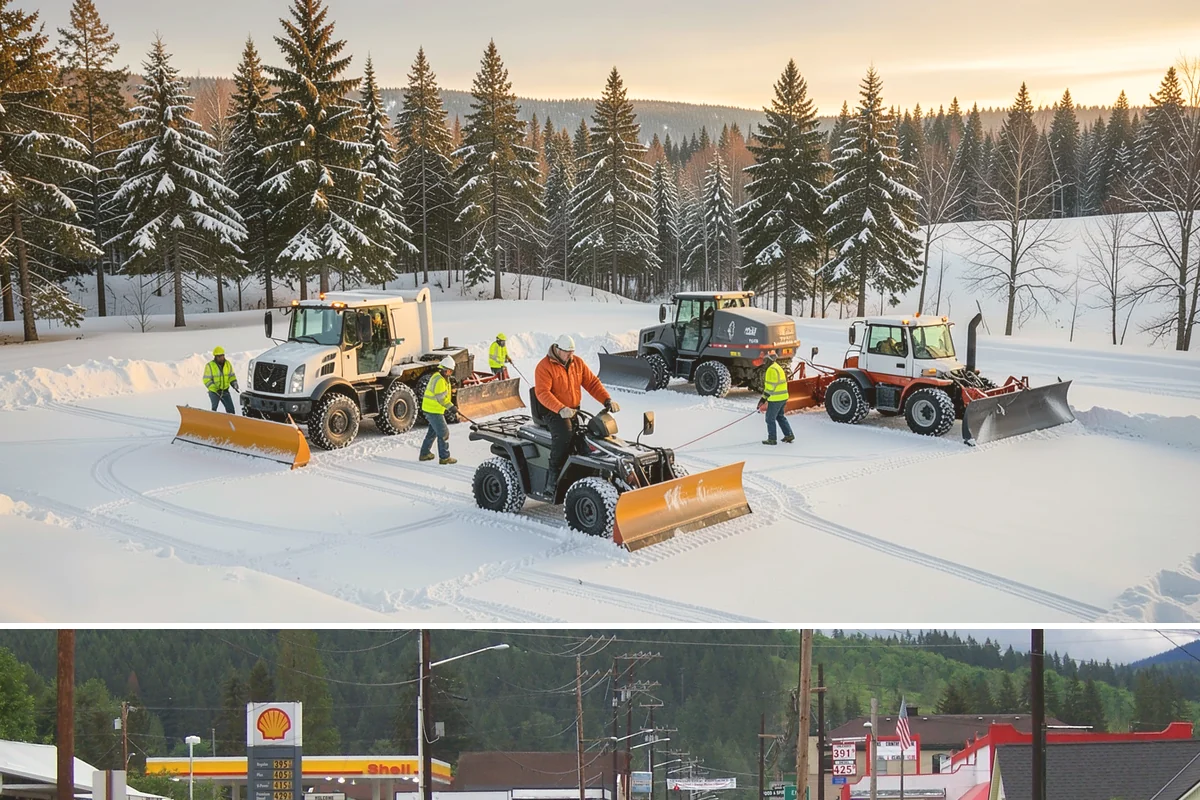 Shopping Center Parking Lot Snow Removal in Granite Falls, Snohomish County, WA - Shopping center lots in Western Washington face the highest snow disruption from late November through February, covering the...