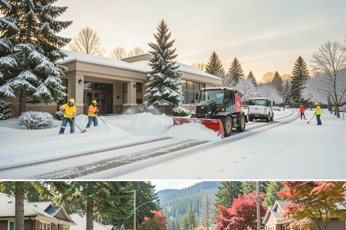 Shopping Center Parking Lot Snow Removal in Hunts Point, King County, WA - Shopping center lots in Western Washington face the highest snow disruption from late November through February, covering the...
