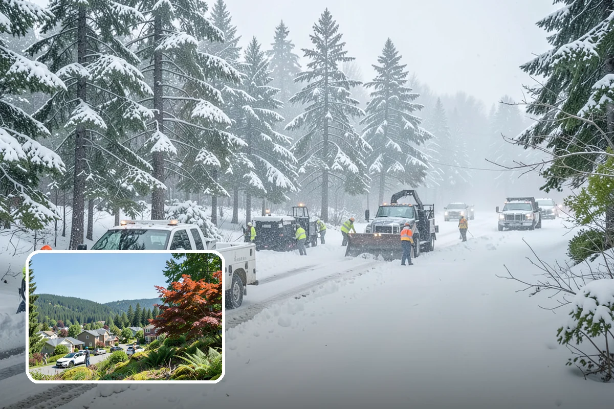 Shopping Center Parking Lot Snow Removal in Index, Snohomish County, WA - Every tenant's storefront stays reachable across the shared lot