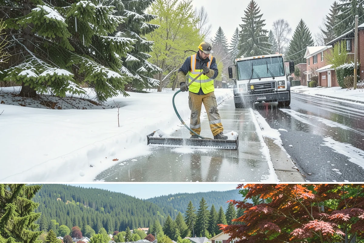 Shopping Center Parking Lot Snow Removal in Index, Snohomish County, WA - Shopping center lots in Western Washington face the highest snow disruption from late November through February, covering the...