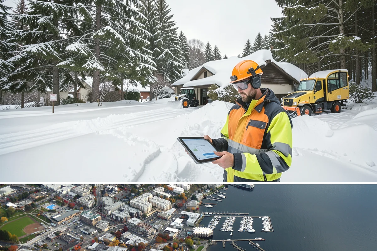 Shopping Center Parking Lot Snow Removal in Kirkland, King County, WA - Shopping center lots in Western Washington face the highest snow disruption from late November through February, covering the...