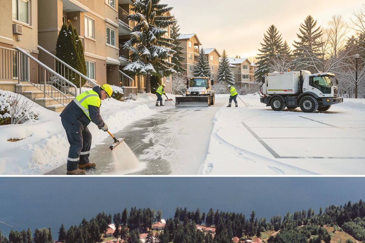 Shopping Center Parking Lot Snow Removal in Lakewood, Pierce County, WA - Shopping center lots in Western Washington face the highest snow disruption from late November through February, covering the...