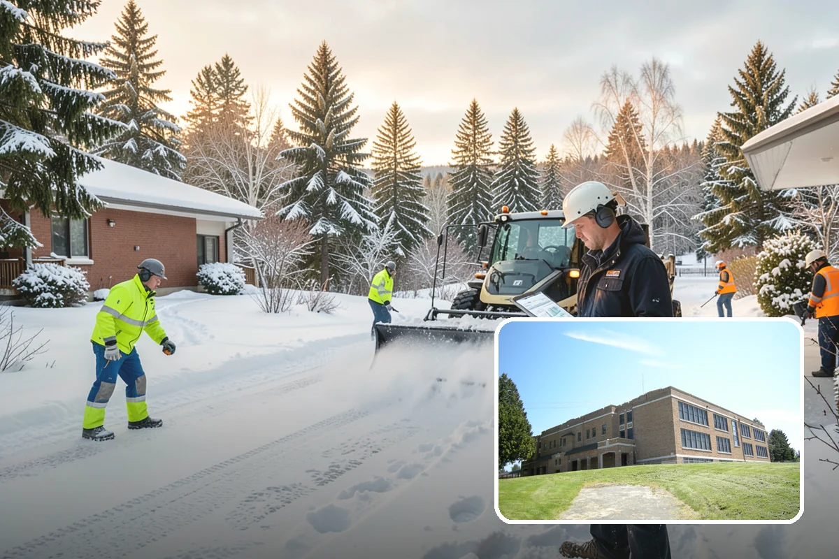 Shopping Center Parking Lot Snow Removal in Maple Valley, King County, WA - Every tenant's storefront stays reachable across the shared lot