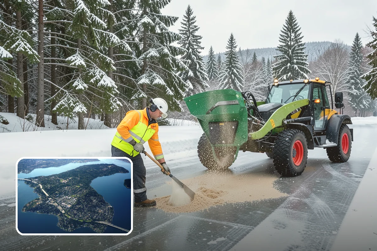 Shopping Center Parking Lot Snow Removal in Mercer Island, King County, WA - Every tenant's storefront stays reachable across the shared lot