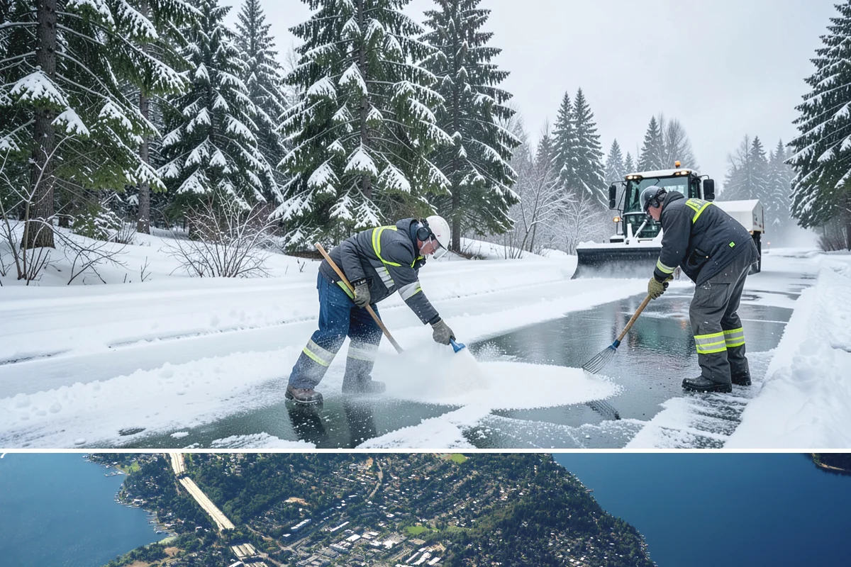 Shopping Center Parking Lot Snow Removal in Mercer Island, King County, WA - Shopping center lots in Western Washington face the highest snow disruption from late November through February, covering the...