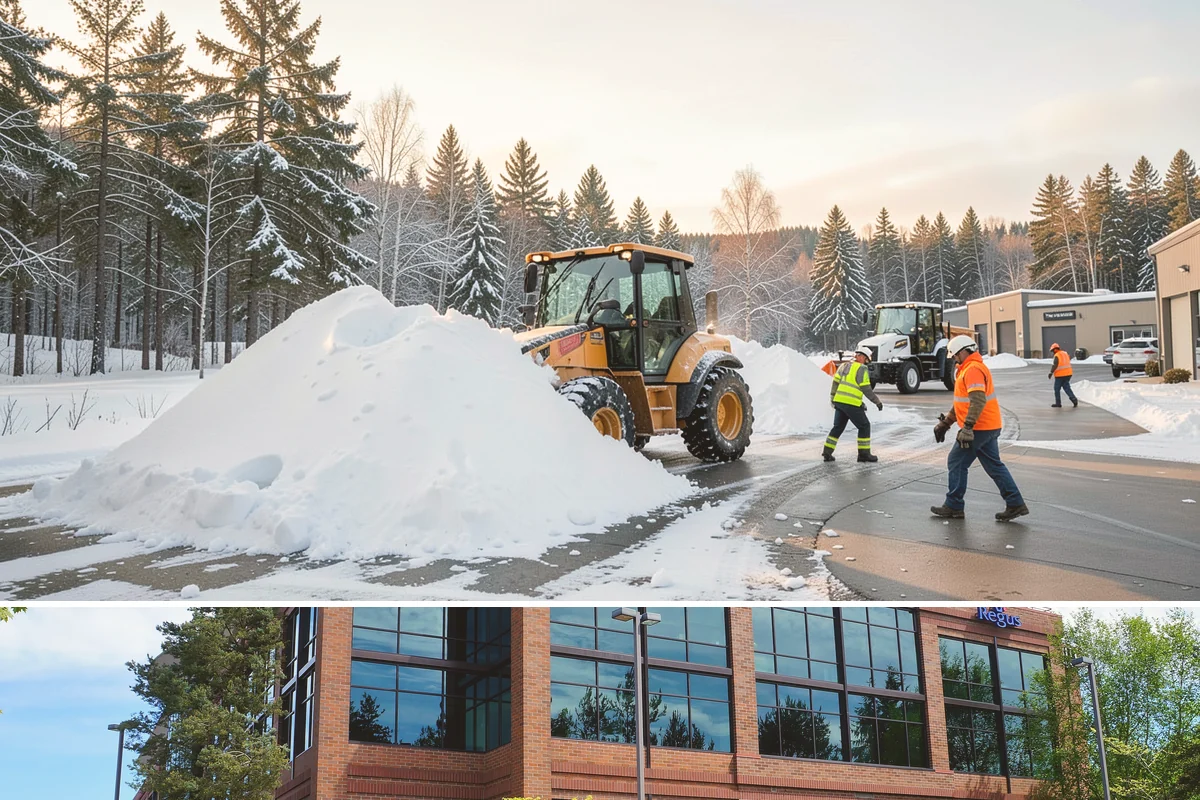 Shopping Center Parking Lot Snow Removal in Mountlake Terrace, Snohomish County, WA - Shopping center lots in Western Washington face the highest snow disruption from late November through February, covering the...
