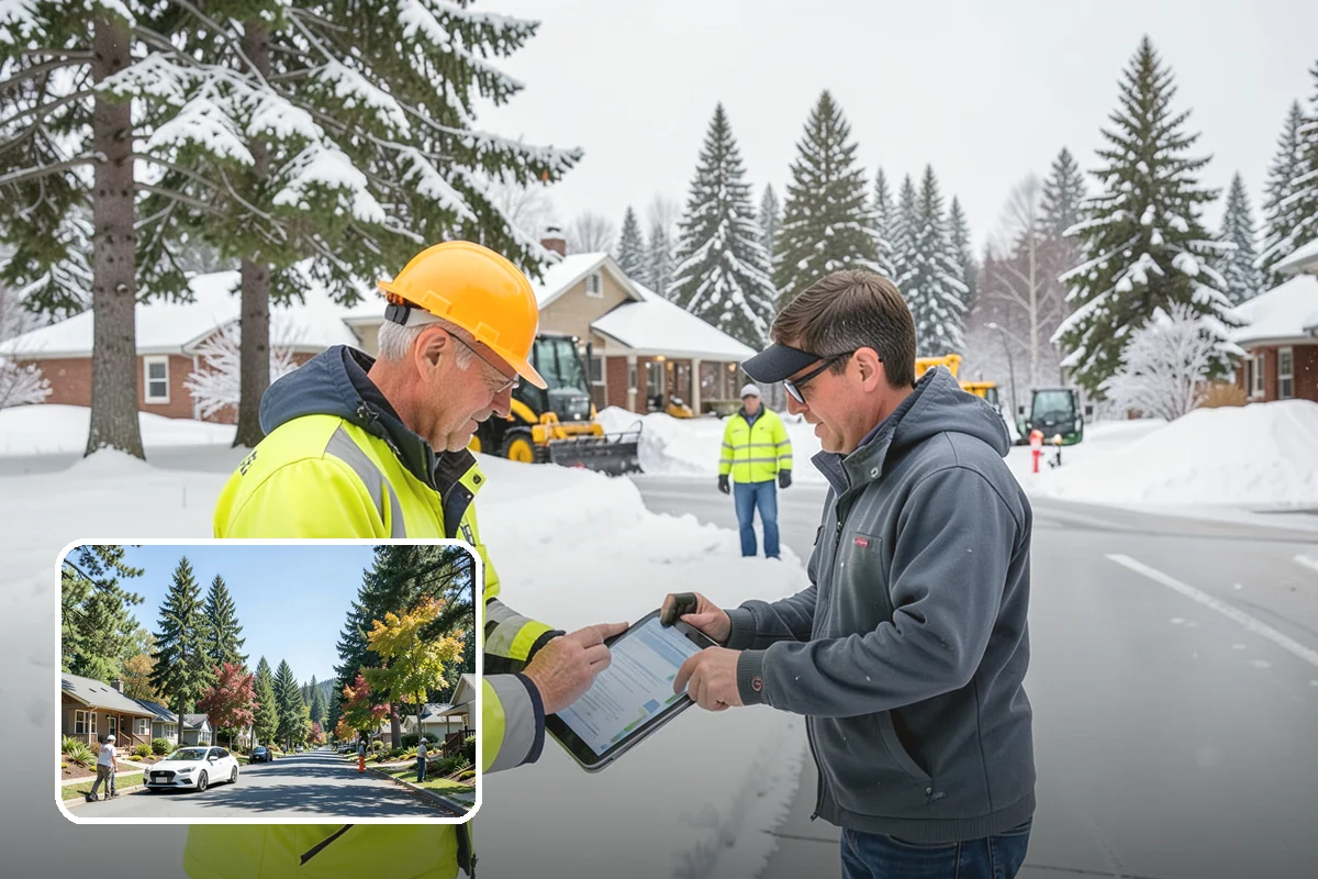 Shopping Center Parking Lot Snow Removal in Orting, Pierce County, WA - Every tenant's storefront stays reachable across the shared lot