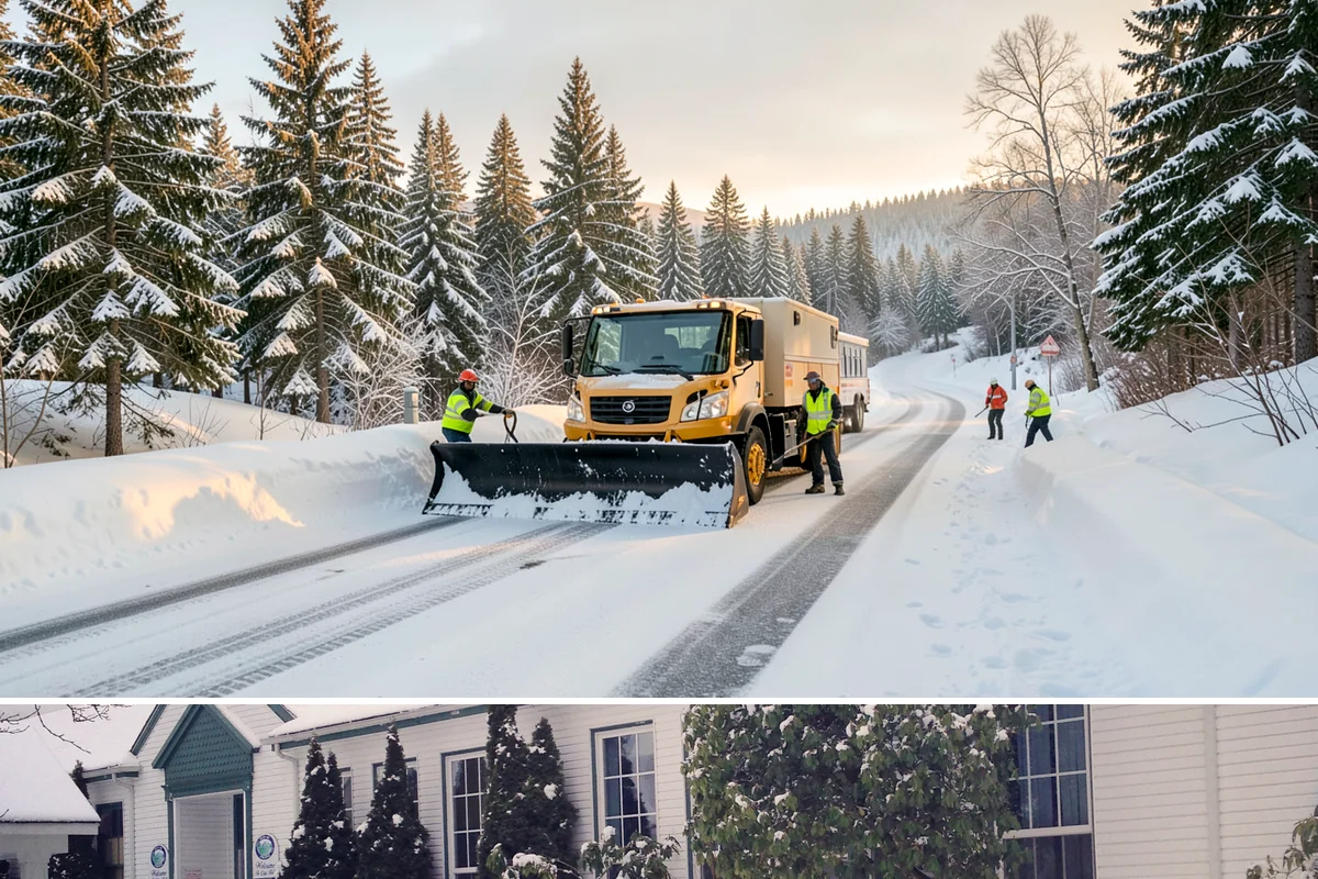 Shopping Center Parking Lot Snow Removal in Pacific, King County, WA - Shopping center lots in Western Washington face the highest snow disruption from late November through February, covering the...