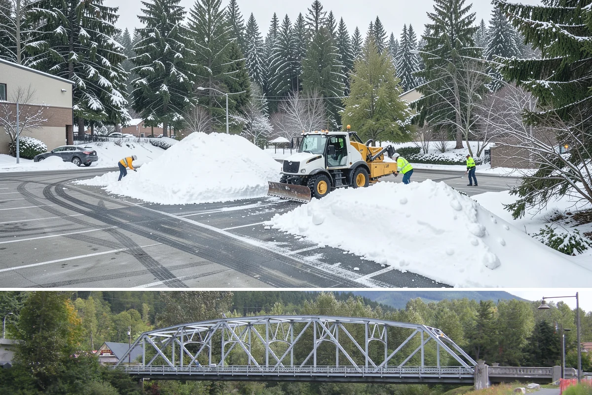 Shopping Center Parking Lot Snow Removal in Skykomish, King County, WA - Shopping center lots in Western Washington face the highest snow disruption from late November through February, covering the...