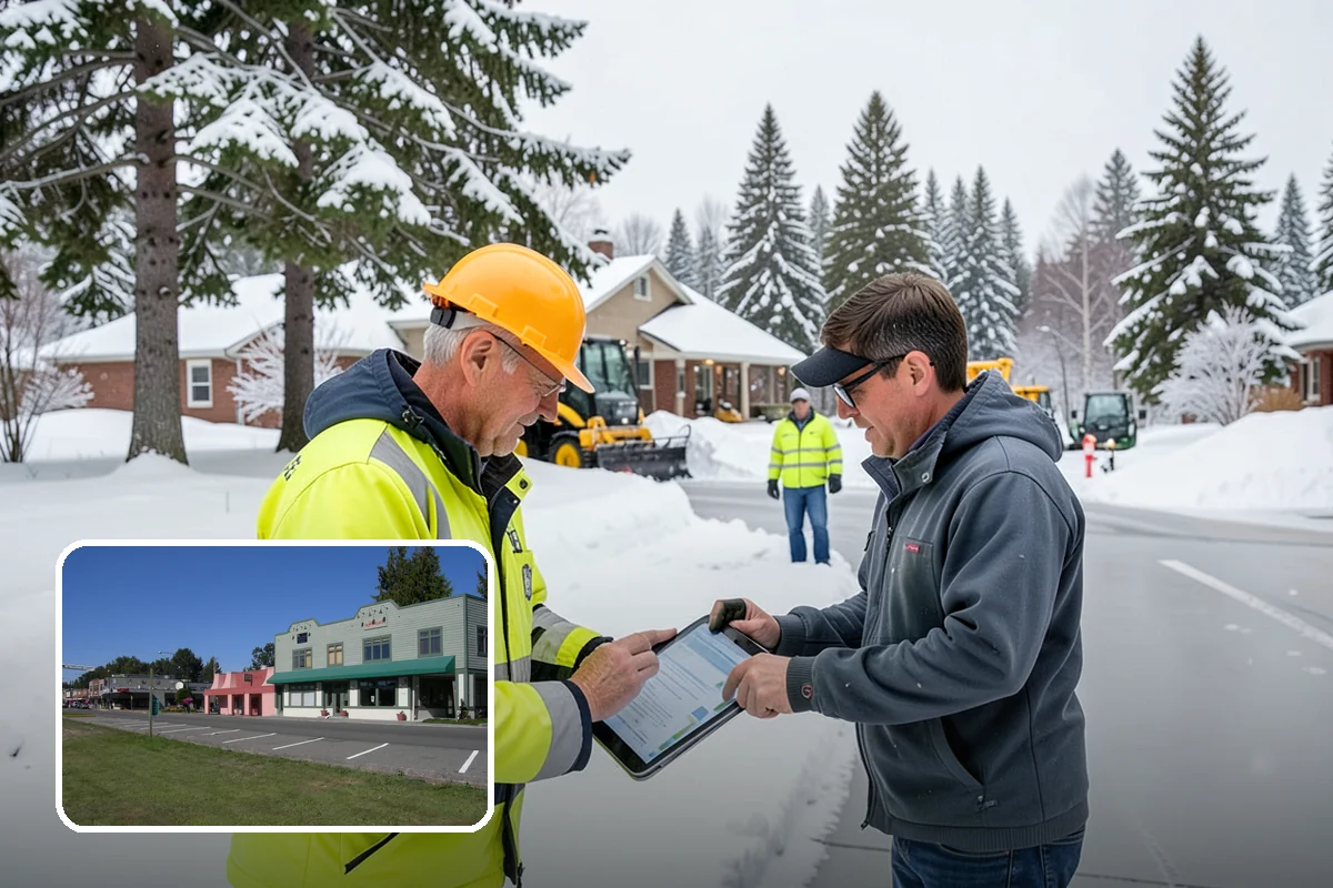 Shopping Center Parking Lot Snow Removal in Snoqualmie, King County, WA - Every tenant's storefront stays reachable across the shared lot