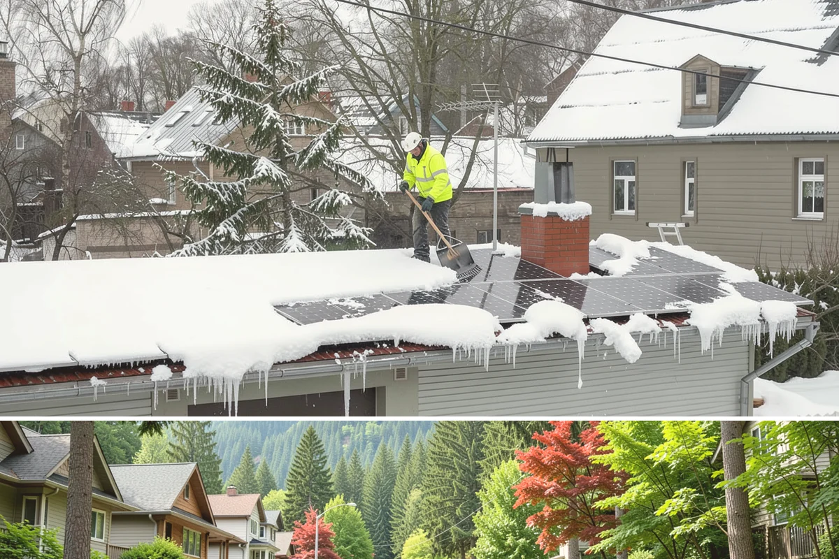 Shopping Center Sidewalk Clearing in Darrington, Snohomish County, WA - Shopping center demand peaks from late November through February, when holiday foot traffic and daytime thaw-refreeze rebuild...