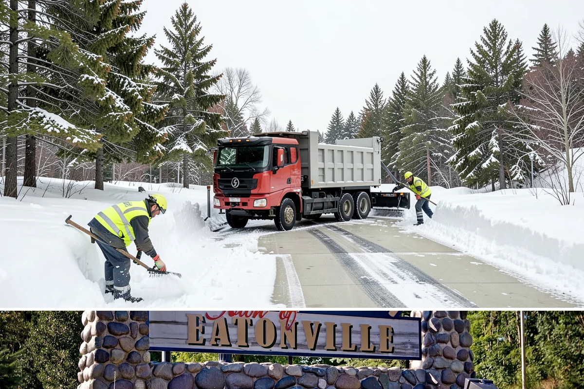 Shopping Center Sidewalk Clearing in Eatonville, Pierce County, WA - Shopping center demand peaks from late November through February, when holiday foot traffic and daytime thaw-refreeze rebuild...