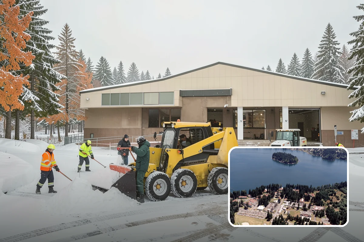 Shopping Center Sidewalk Clearing in Lakewood, Pierce County, WA - Full storefront corridor cleared for every tenant equally