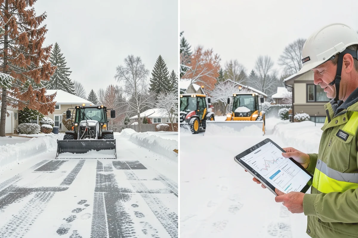 Shopping Center Sidewalk Clearing in Lynnwood, Snohomish County, WA - Clear the full storefront corridor to walkable width