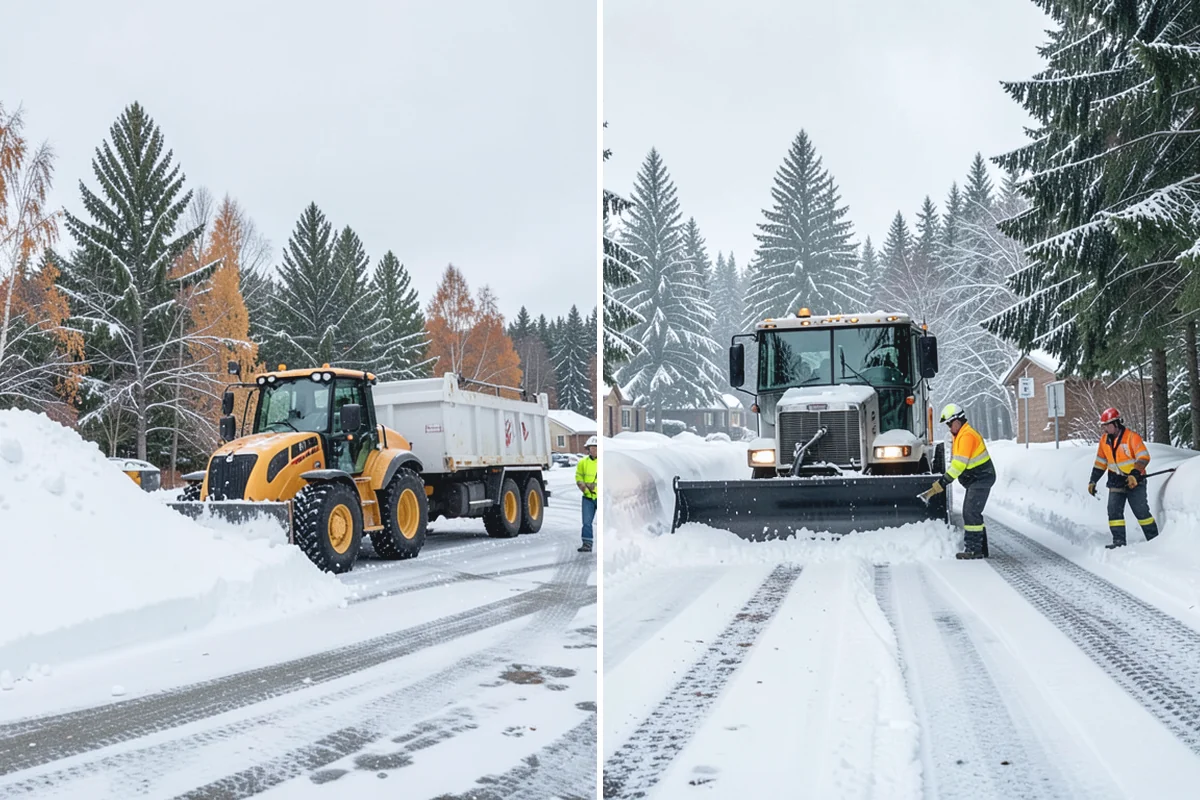 Shopping Center Sidewalk Clearing in Marysville, Snohomish County, WA - Clear the full storefront corridor to walkable width