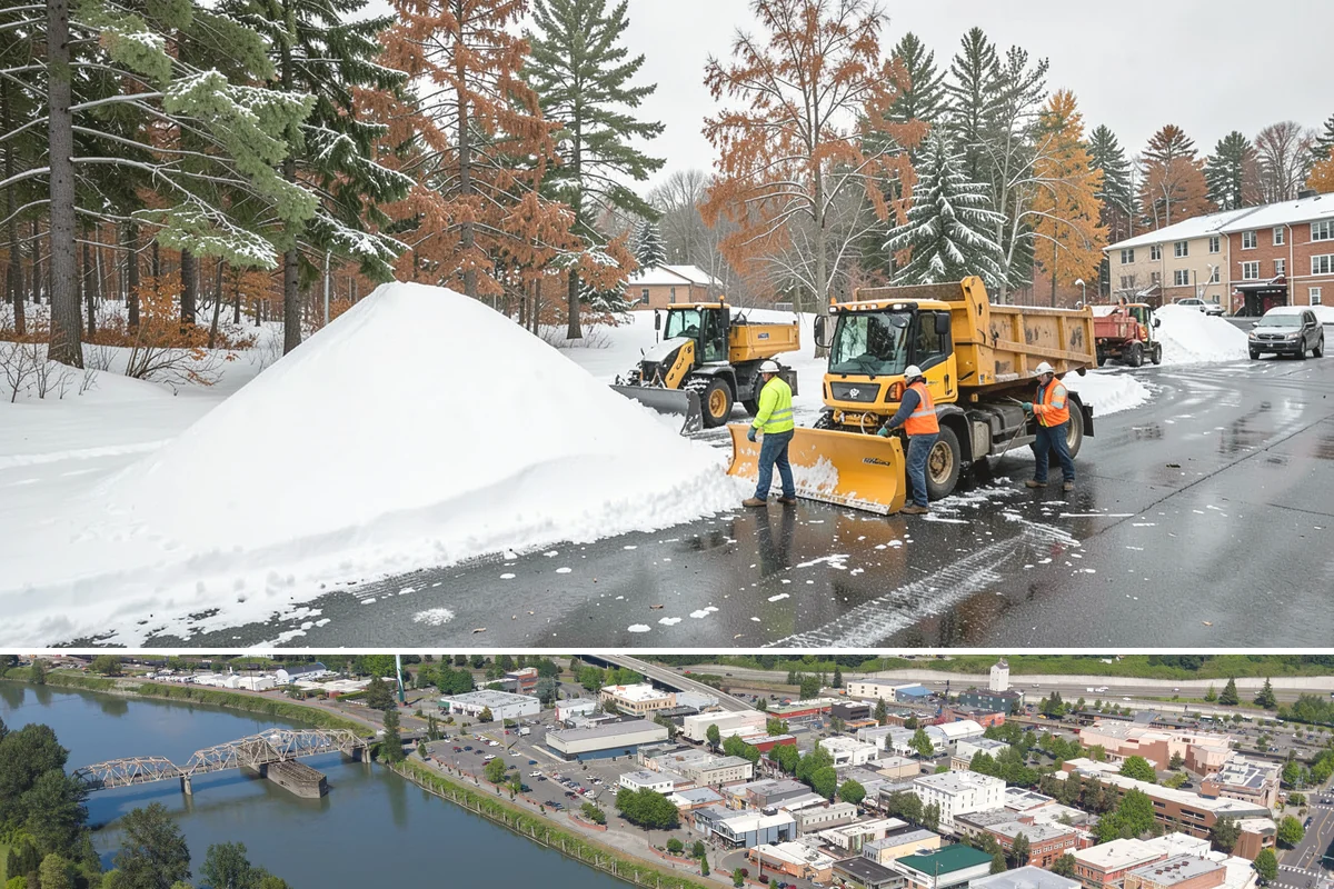 Shopping Center Sidewalk Clearing in Mount Vernon, Skagit County, WA - Shopping center demand peaks from late November through February, when holiday foot traffic and daytime thaw-refreeze rebuild...