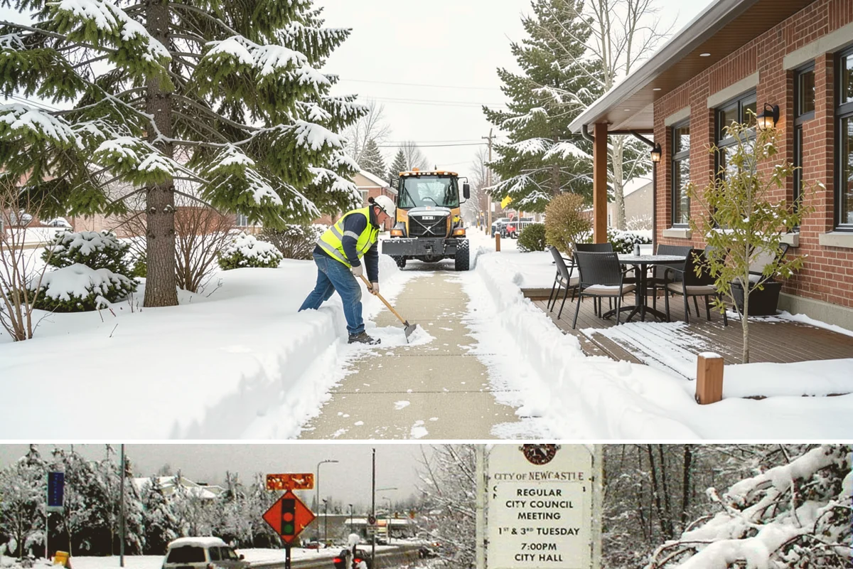 Shopping Center Sidewalk Clearing in Newcastle, King County, WA - Shopping center demand peaks from late November through February, when holiday foot traffic and daytime thaw-refreeze rebuild...