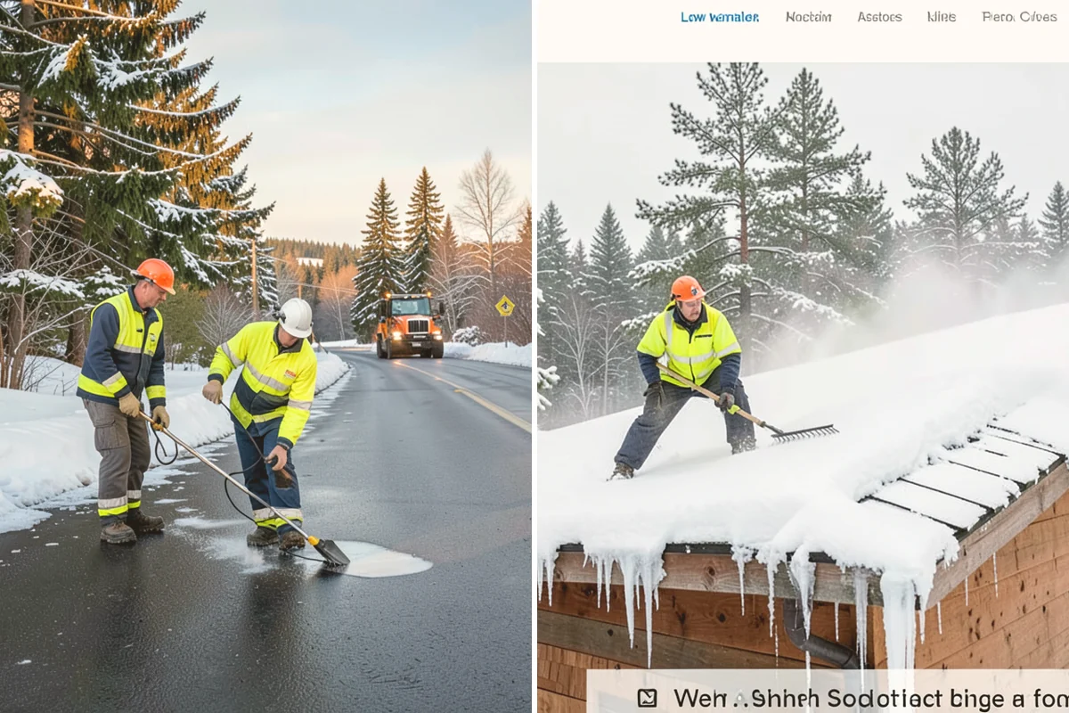 Shopping Center Sidewalk Clearing in Snohomish, Snohomish County, WA - Clear the full storefront corridor to walkable width