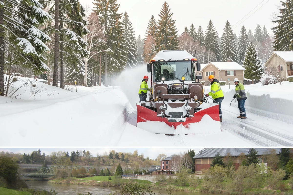 Shopping Center Sidewalk Clearing in Tukwila, King County, WA - Shopping center demand peaks from late November through February, when holiday foot traffic and daytime thaw-refreeze rebuild...