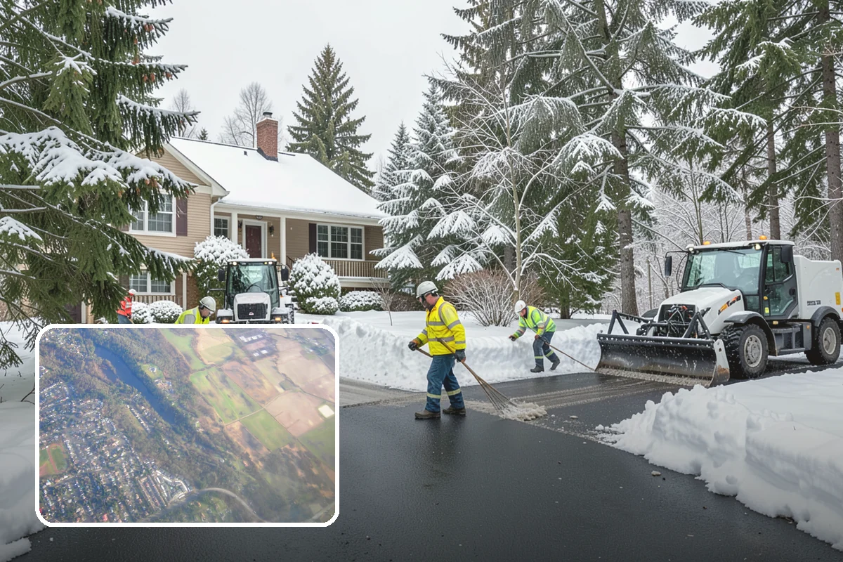 Shopping Center Snow Hauling in Algona, King County, WA - Reclaims parking stalls lost to pushed snow piles