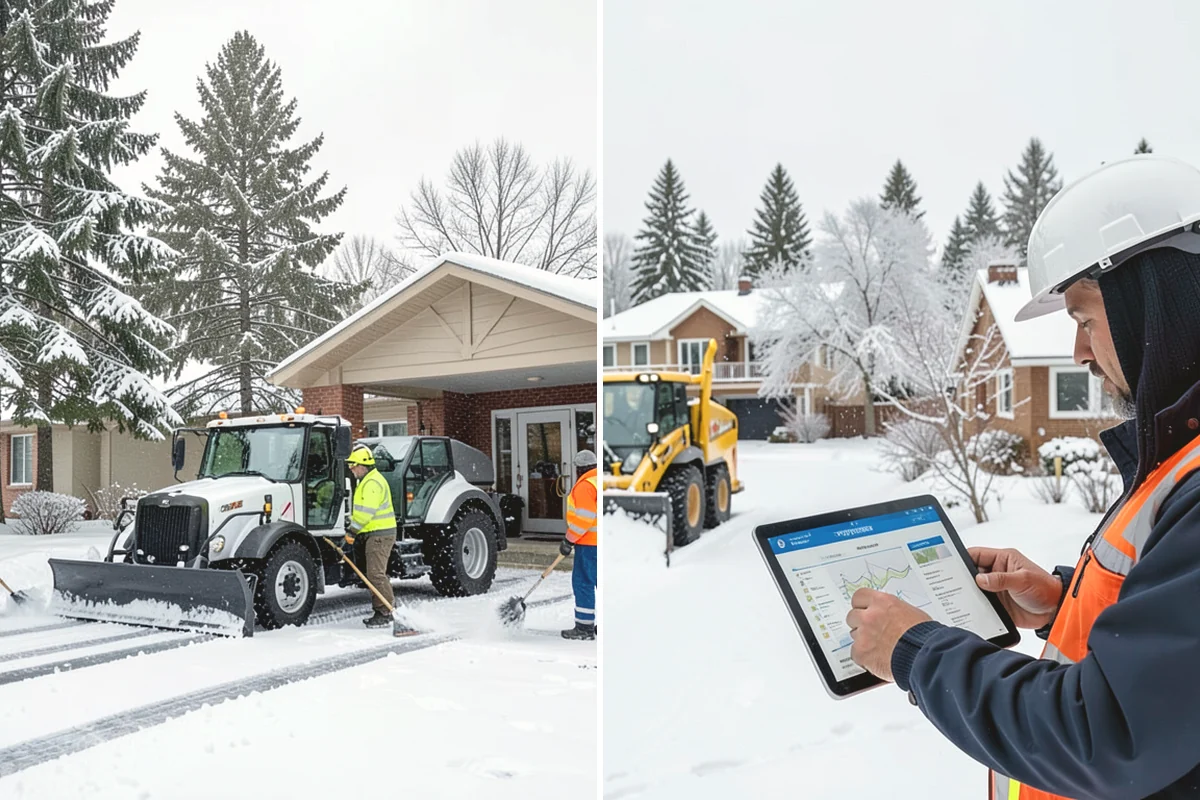 Shopping Center Snow Hauling in Anacortes, Skagit County, WA - We assess pile locations and the parking they're blocking