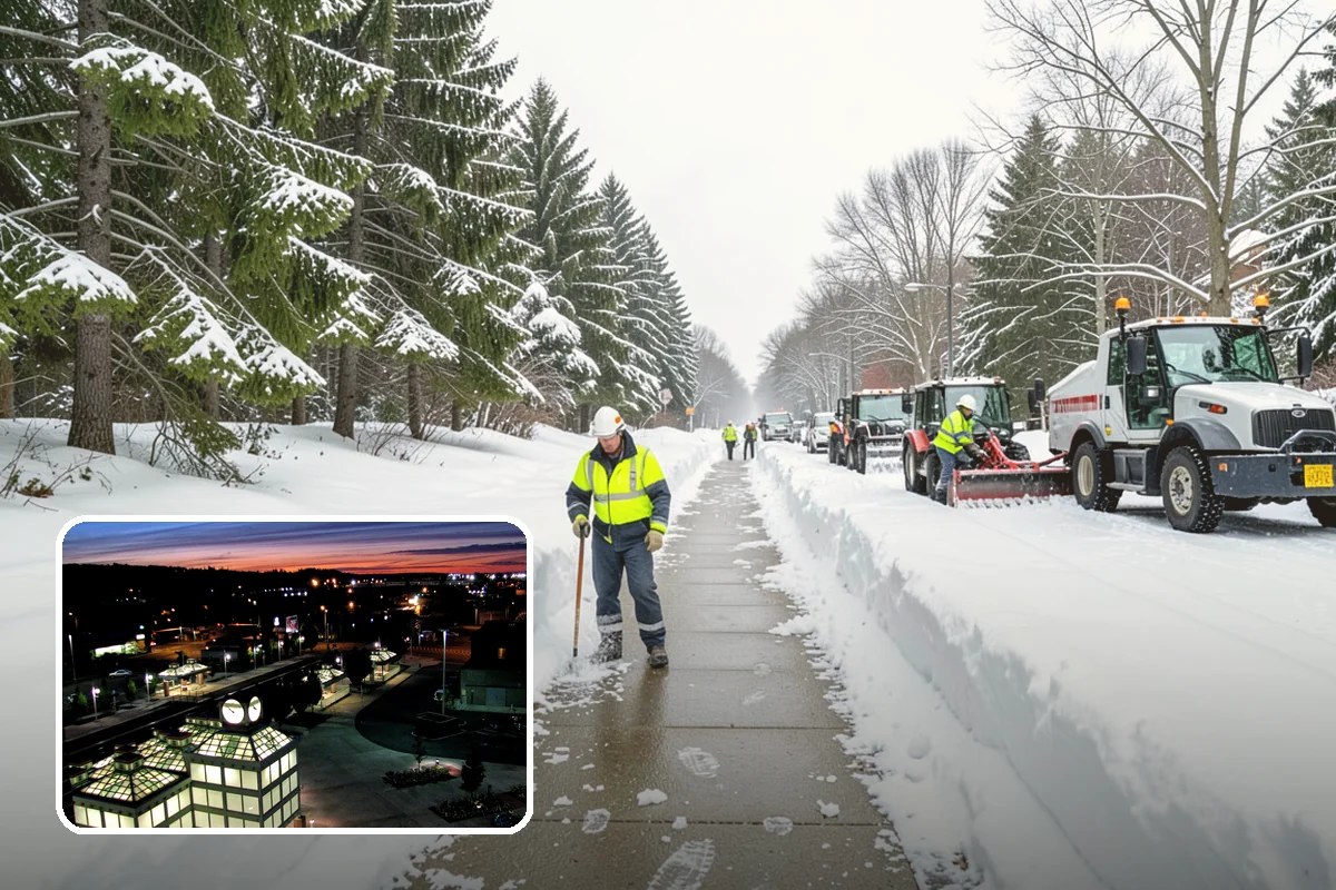 Shopping Center Snow Hauling in Auburn, King County, WA - Reclaims parking stalls lost to pushed snow piles
