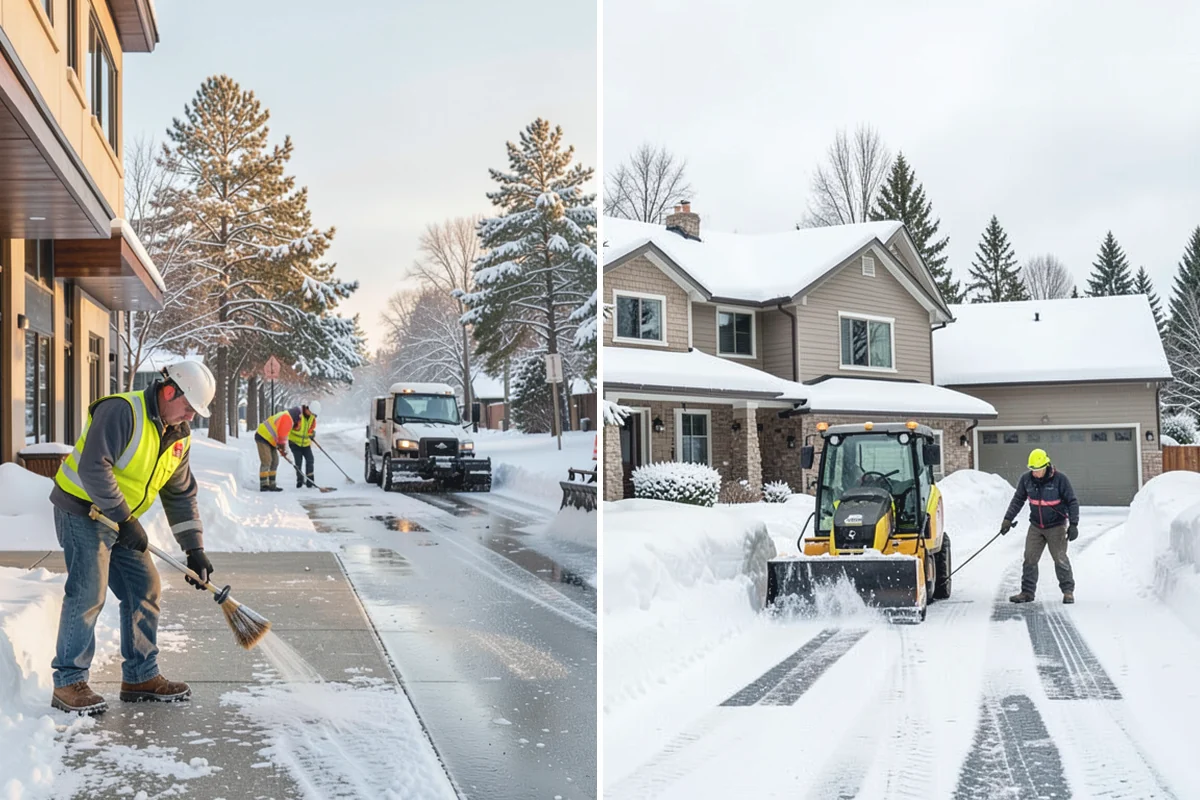 Shopping Center Snow Hauling in Auburn, King County, WA - We assess pile locations and the parking they're blocking