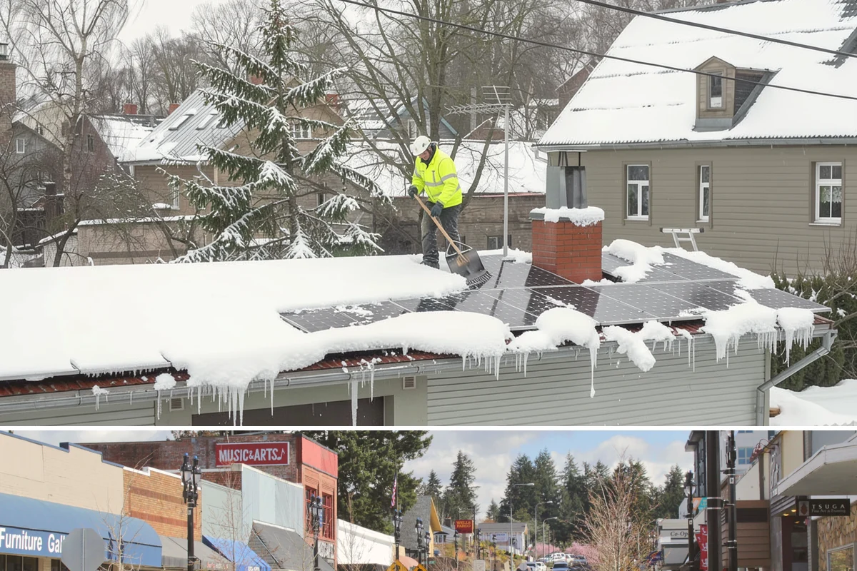 Shopping Center Snow Hauling in Bothell, King County, WA - Hauling becomes necessary after successive snow events or when thaw-refreeze cycles turn piles into ice mounds that won't melt on...