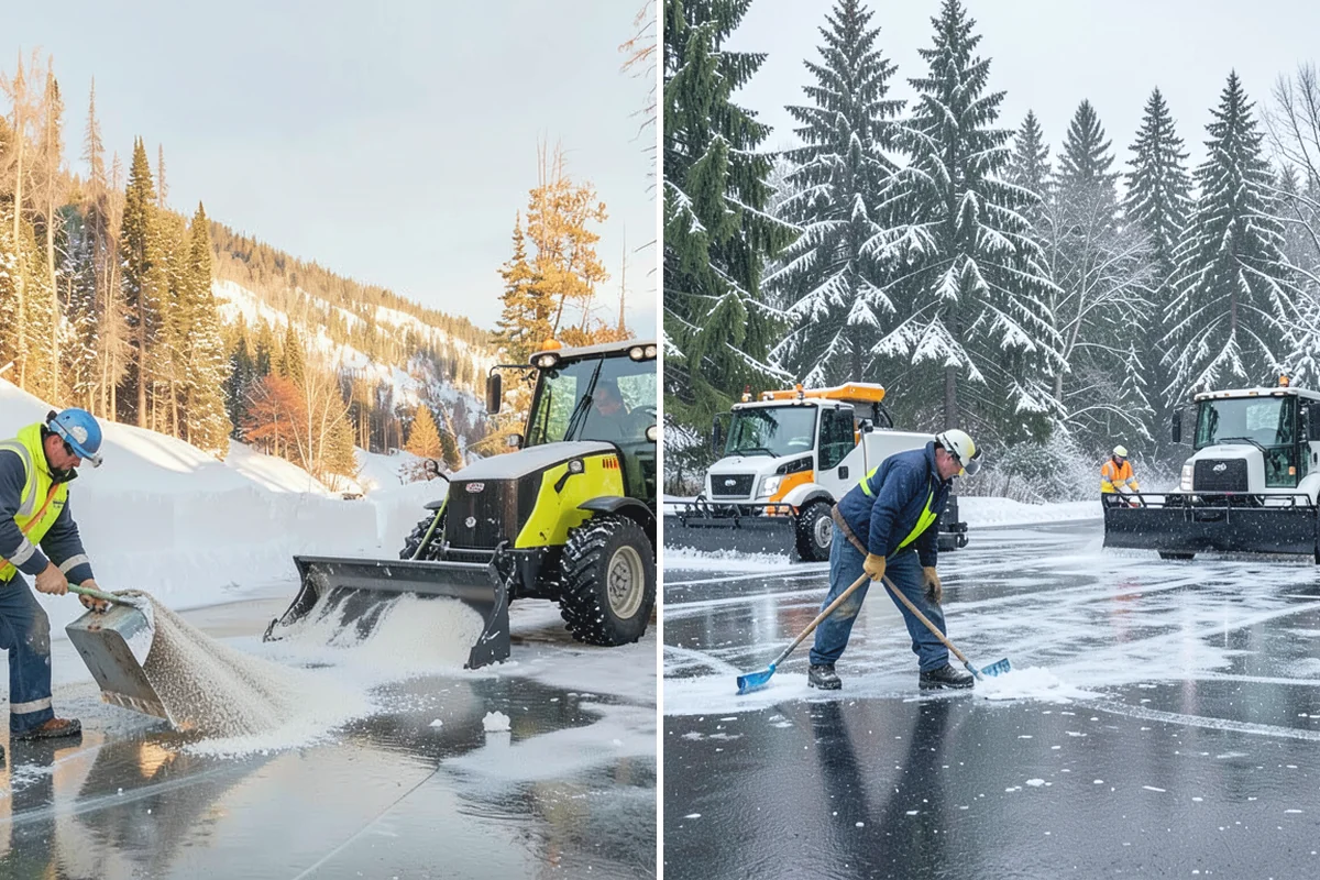 Shopping Center Snow Hauling in Buckley, Pierce County, WA - We assess pile locations and the parking they're blocking
