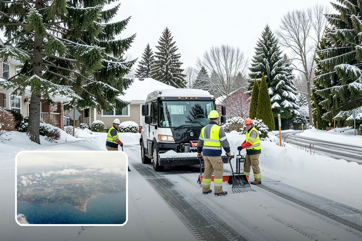 Shopping Center Snow Hauling in Burien, King County, WA - Reclaims parking stalls lost to pushed snow piles