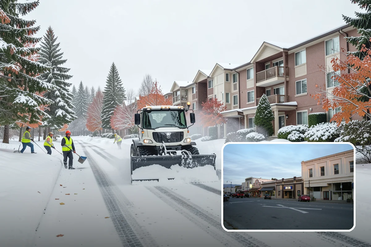 Shopping Center Snow Hauling in Burlington, Skagit County, WA - Reclaims parking stalls lost to pushed snow piles