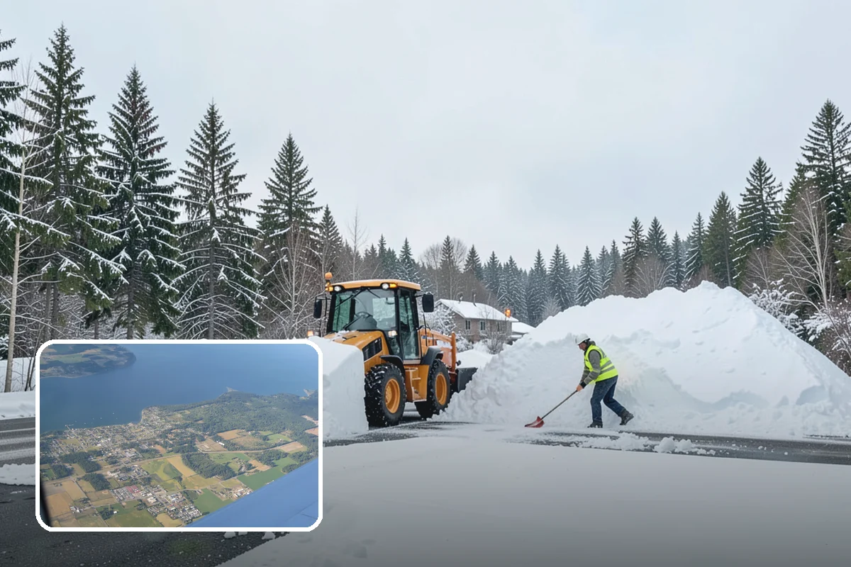 Shopping Center Snow Hauling in Coupeville, Island County, WA - Reclaims parking stalls lost to pushed snow piles