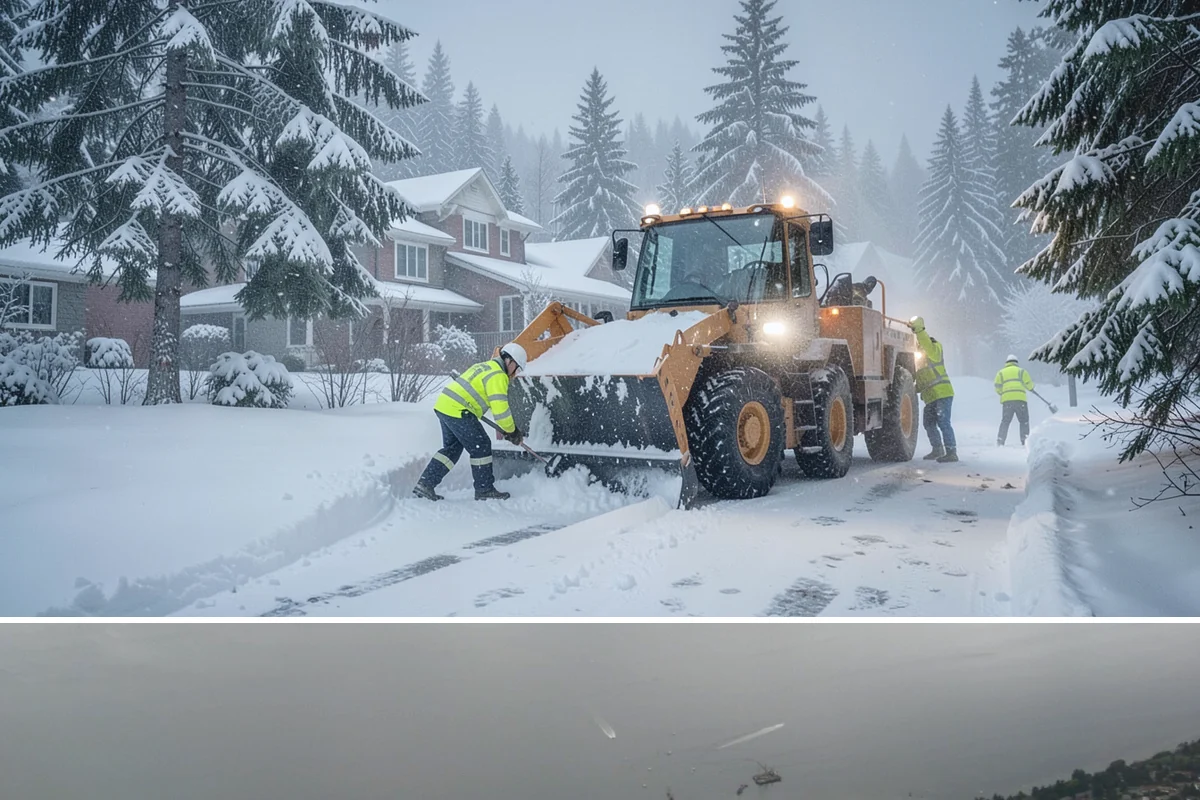 Shopping Center Snow Hauling in Des Moines, King County, WA - Hauling becomes necessary after successive snow events or when thaw-refreeze cycles turn piles into ice mounds that won't melt on...