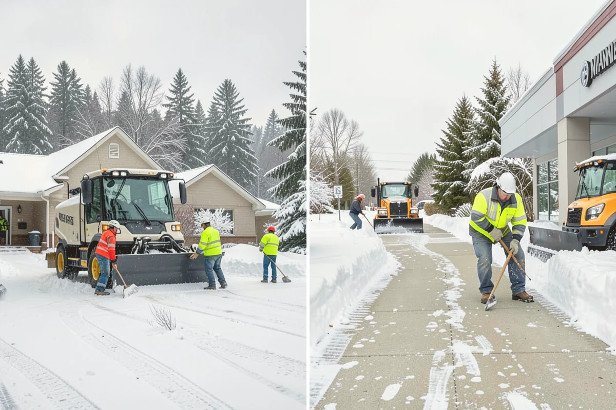 Shopping Center Snow Hauling in Index, Snohomish County, WA - We assess pile locations and the parking they're blocking